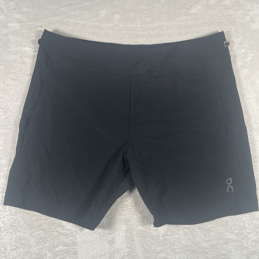 On Cloud Running Hybrid Shorts Men XXL Black 5" Inseam Athletic Activewear